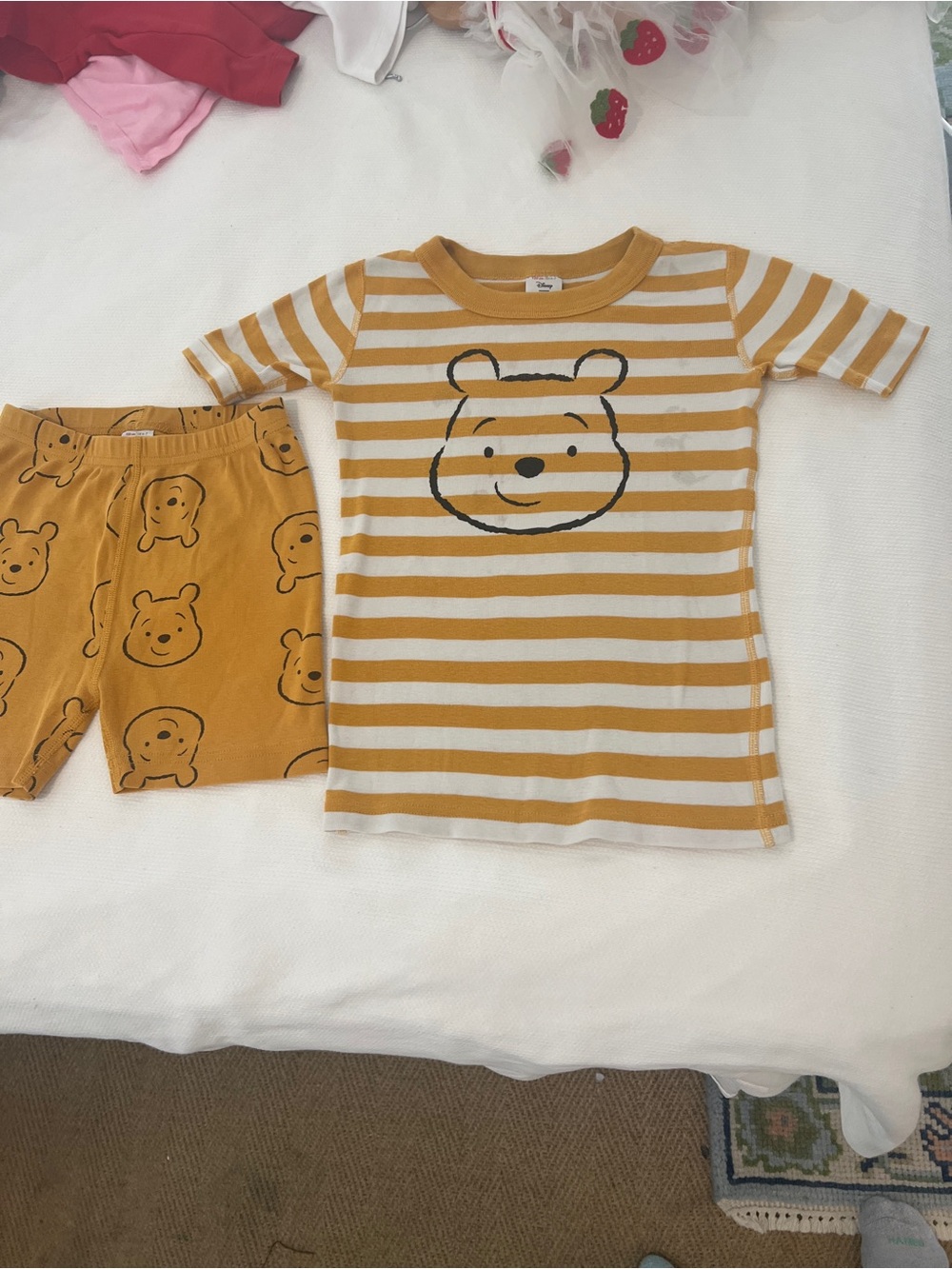 Hanna Andersson Winnie the Pooh Striped Bear Pajama Set